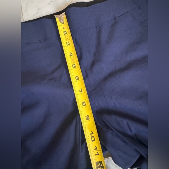 Simply Vera Wang Dark Blue Navy Comfort 90’s Capri Pants Elastic Waist Retro Med - Picture 7 of 10